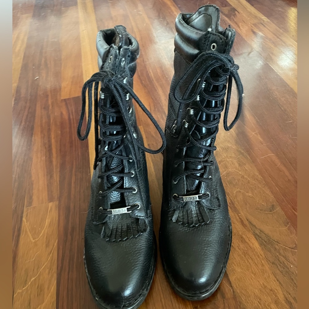 Double h women’s lace up work boot roper 10M